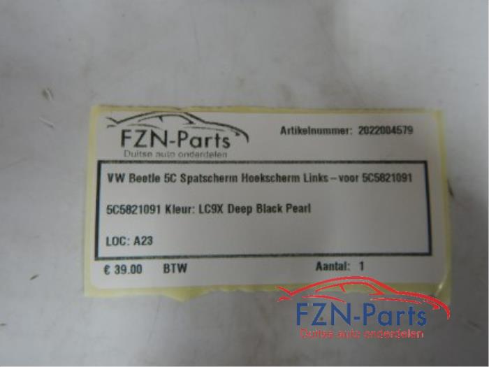 Scherm links-voor Volkswagen Beetle (22742326)