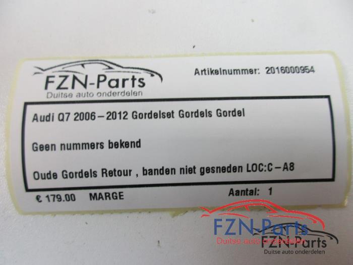 Veiligheidsgordel Set voor Audi Q7 (22729356)