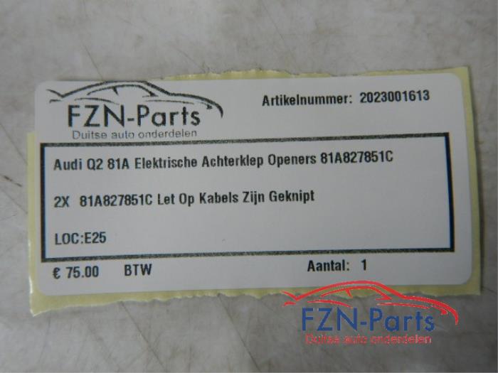 Achterklep motor Audi Q2 (22741276)