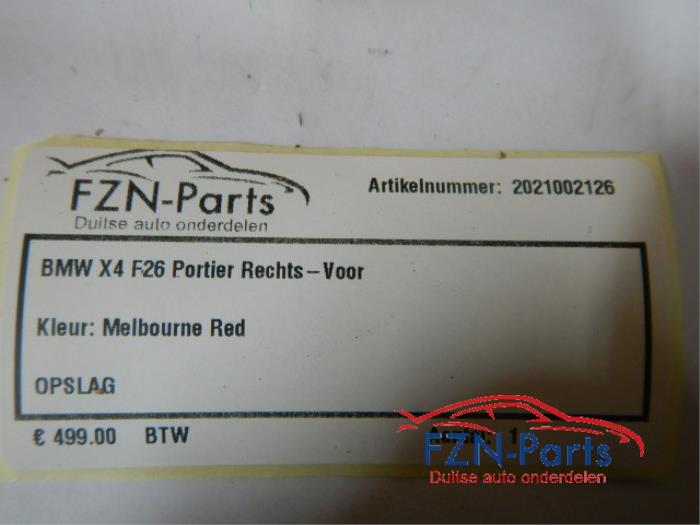 Portier 4Deurs links-voor BMW X4 (22723327)