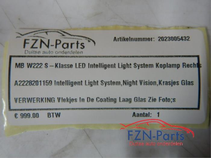 Mercedes-Benz W222 S-Klasse LED Intelligent Light System Koplamp rechts