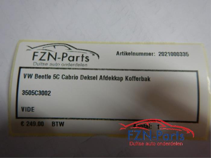 Bekleding bagageruimte Volkswagen Beetle (22744155)