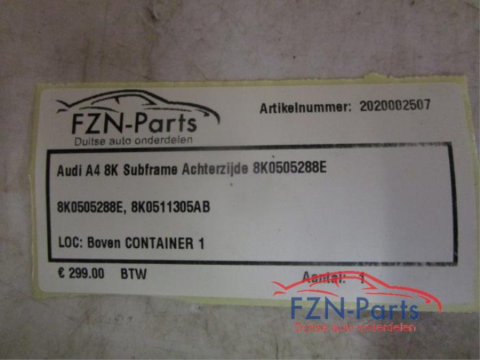 Audi A4 8K Subframe Achterzijde