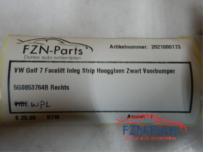 Bumpercover voor Volkswagen Golf (22739687)