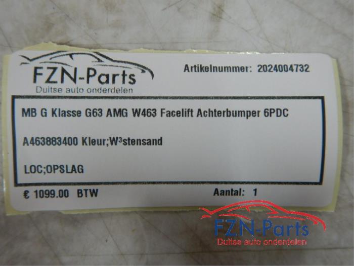 Mercedes-Benz G-Klasse G63 AMG W463 Achterbumper 6PDC A