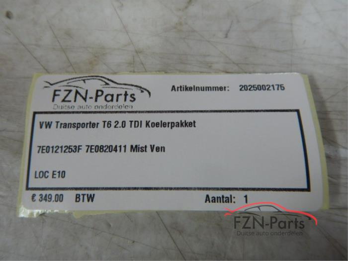 VW Transporter T6 2.0 TDI Koelerpakket