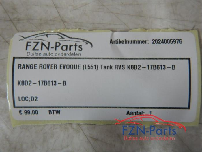 Ruitensproeiertank voor Landrover Evoque (22742029)