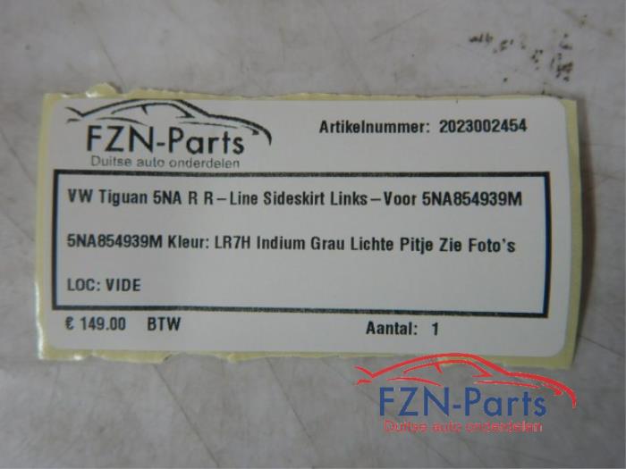 VW Tiguan 5NA R R-Line Sideskirt Links-Voor