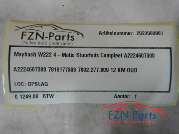 Maybach W222 4-Matic Stuurhuis Compleet