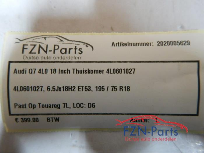 Audi Q7 4L 18 Inch Thuiskomer
