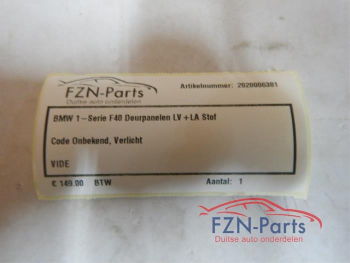 Portierbekleding 4Deurs rechts-voor BMW 1-Serie (22740970)
