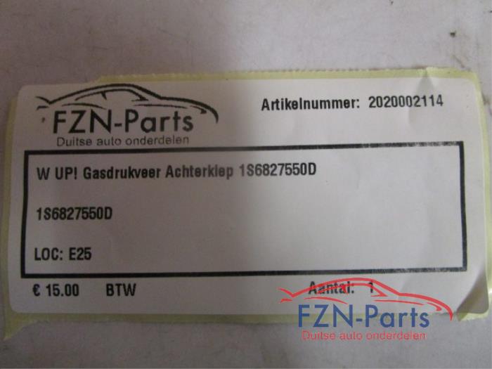 VW UP! Gasdrukveer Achterklep