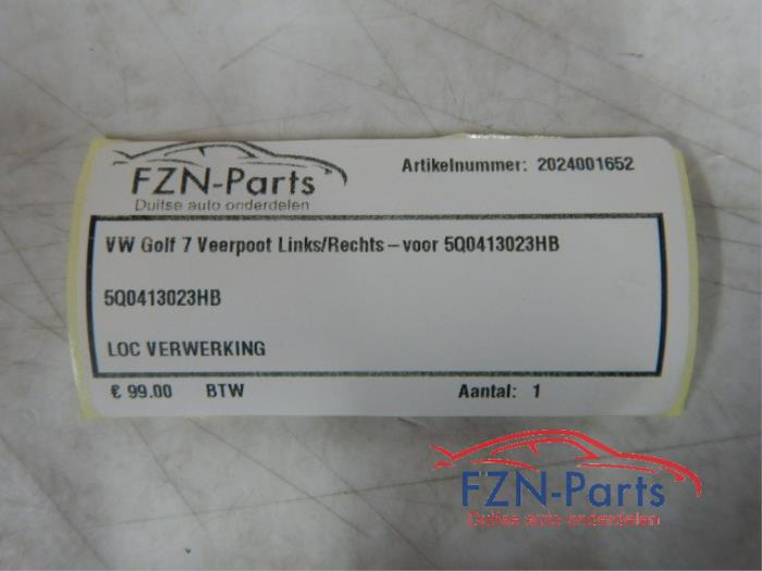 VW Golf 7 Veerpoot Links/Rechts-Voor