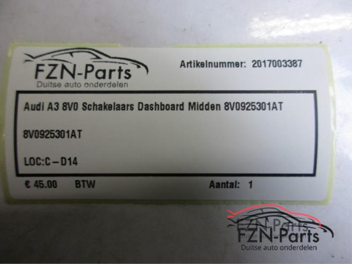 Schakelaar (diversen) Audi A3 (22744758)
