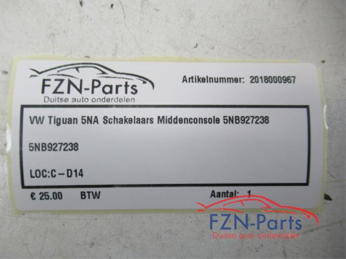 VW Tiguan 5NA Schakelaars Middenconsole