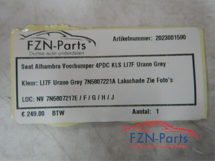 Voorbumper Seat Alhambra (22722060)