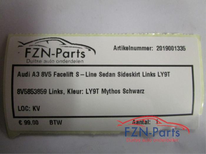 Audi A3 8V5 Facelift S-Line Sedan Sideskirt Links LY9T