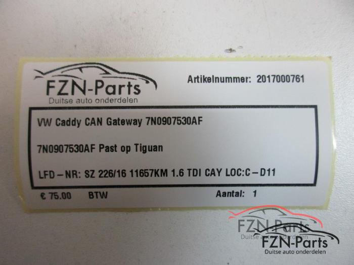 VW Caddy CAN Gateway