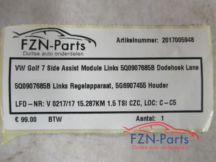 Side assist sensor Volkswagen Golf (22743984)