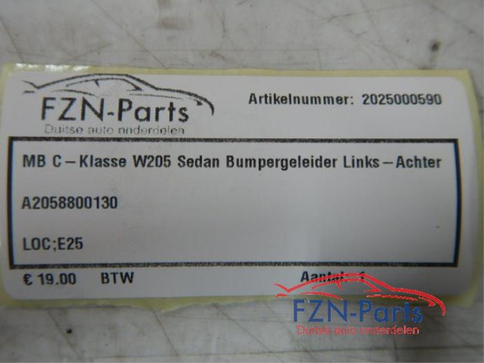 Mercedes-Benz C-klasse W205 Sedan Bumpergeleider Links-achter