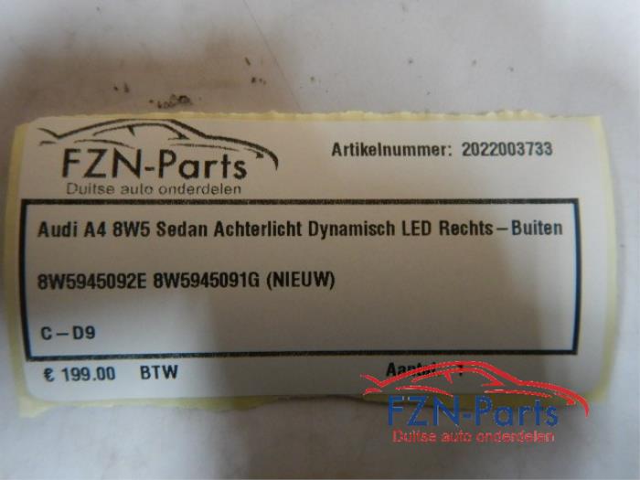 Achterlicht rechts Audi A4 (22725464)