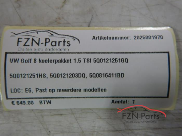 VW Golf 8 Koelerpakket 1.5 TSI