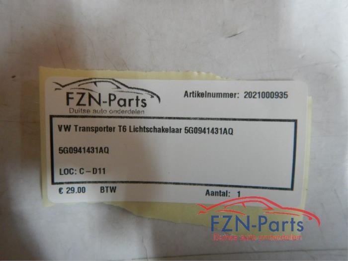 VW Transporter T6 Lichtschakelaar