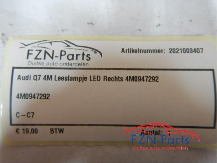 Binnenverlichting achter Audi Q7 (22738553)
