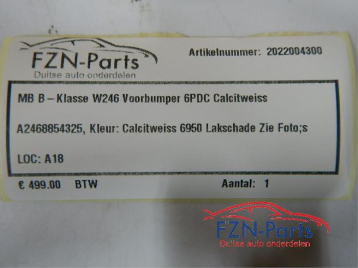 Mercedes-Benz B-Klasse W246 Voorbumper 6PDC Calcitweiss A