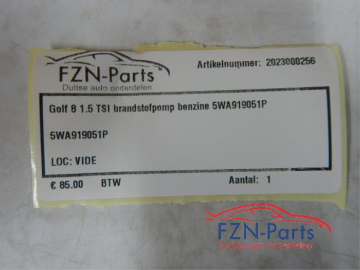 VW Golf 8 1.5 TSI Branstofpomp Benzine
