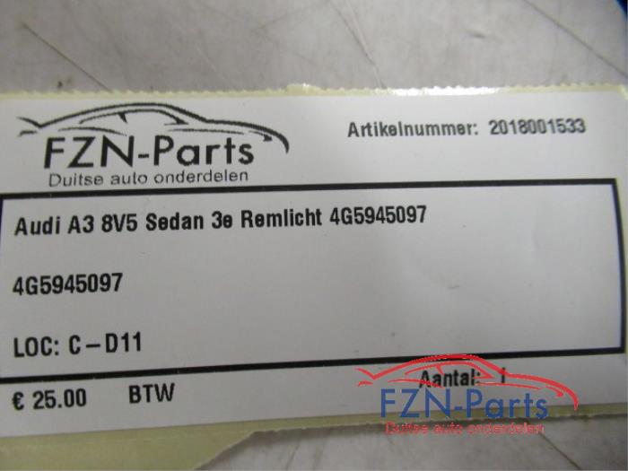Audi A3 8V5 Sedan 3e Remlicht