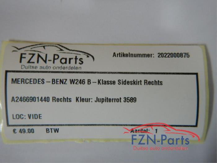 Zijskirt rechts Mercedes B-Klasse (22727833)