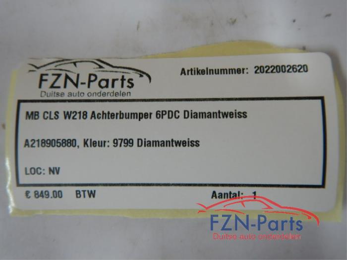 Mercedes-Benz CLS W218 Achterbumper 6PDC Diamantweiss A