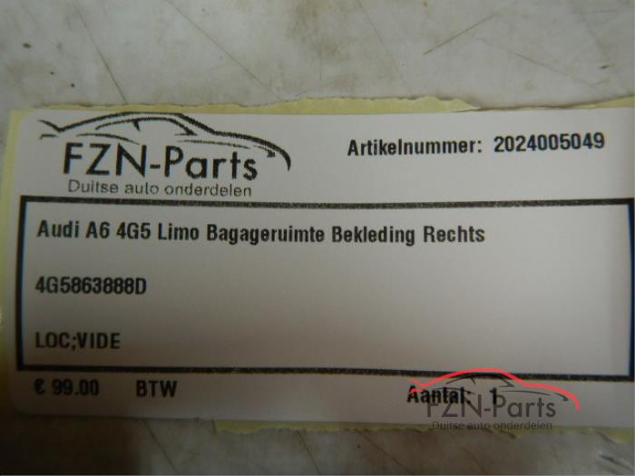 Bekleding bagageruimte Audi A6 (22744344)