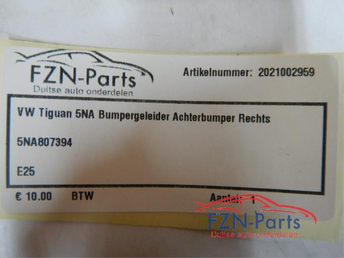 VW Tiguan 5NA Bumpergeleider Achterbumper Rechts