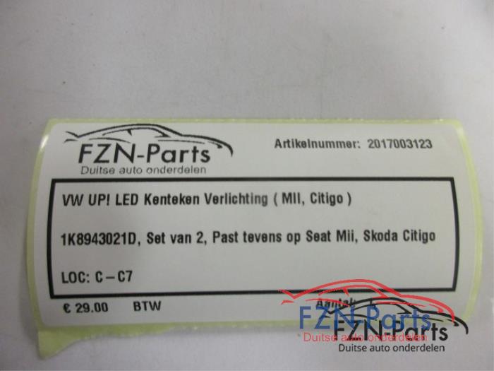Kenteken Verlichting Volkswagen UP (22738171)