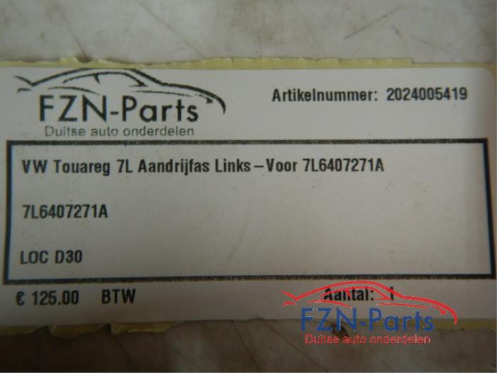 Aandrijfas links-voor Volkswagen Touareg (22725195)