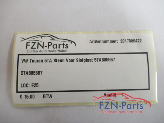 VW Touran 5TA Steun Voor Slotplaat