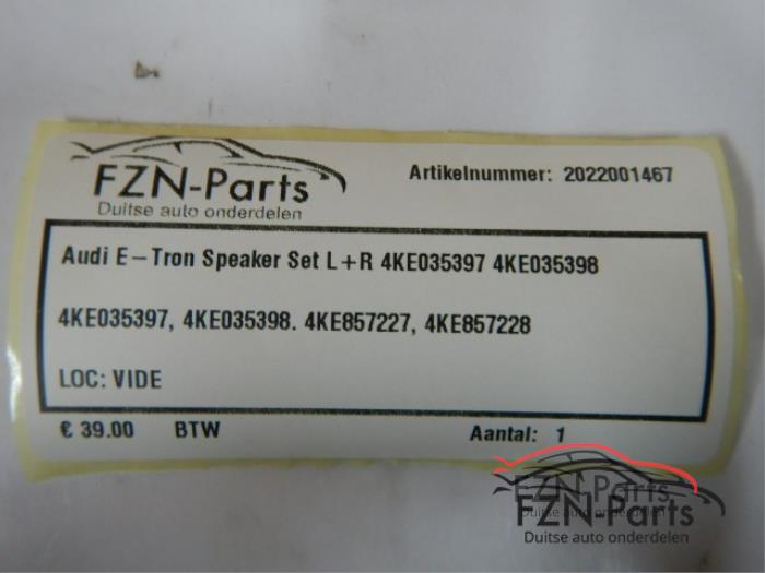 Speakerset Audi E-Tron (22743543)