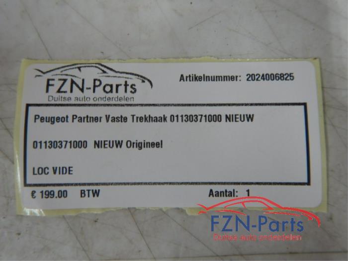 Peugeot Partner Vaste Trekhaak 01130371000 Nieuw 01130371000 Nieuw, OrigineelVaste Trekhaak, Trekhaak, Partner 1.5 BlueHDi 100 138894 01-07-2019 07-03-2024
1.6 BlueHDI 75 132997 01-09-2018 07-03-2024
1.5 BlueHDI 130 132995 01-09-2018 07-03-2024
1.6 BlueHDI 100 132998 01-09-2018 07-03-2024
1.5 BlueHDI 130 4x4