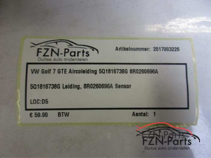 VW Golf 7 GTE Aircoleiding