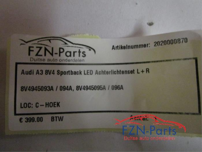 Audi A3 8V4 Sportback LED Achterlichtenset L+R