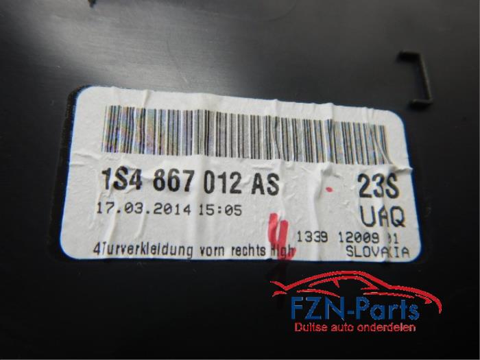 VW UP! Deurpaneel Rechts-voor