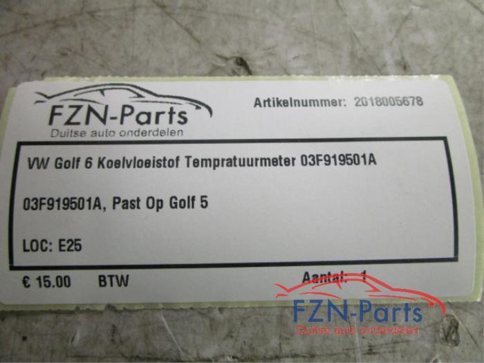 Koelvloeistof peilschakelaar Volkswagen Golf (22744473)