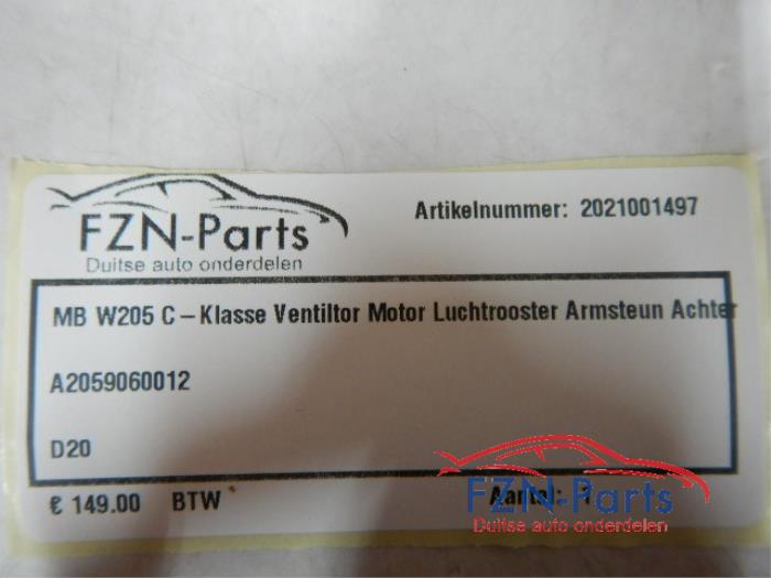 Kachel Ventilatiemotor Mercedes C-Klasse (22743143)