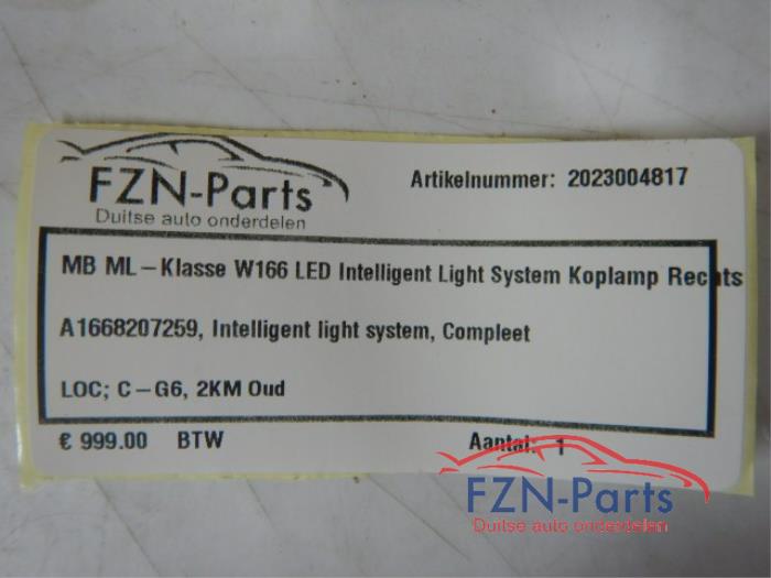 Mercedes-Benz ML-Klasse W166 LED Koplamp Rechts