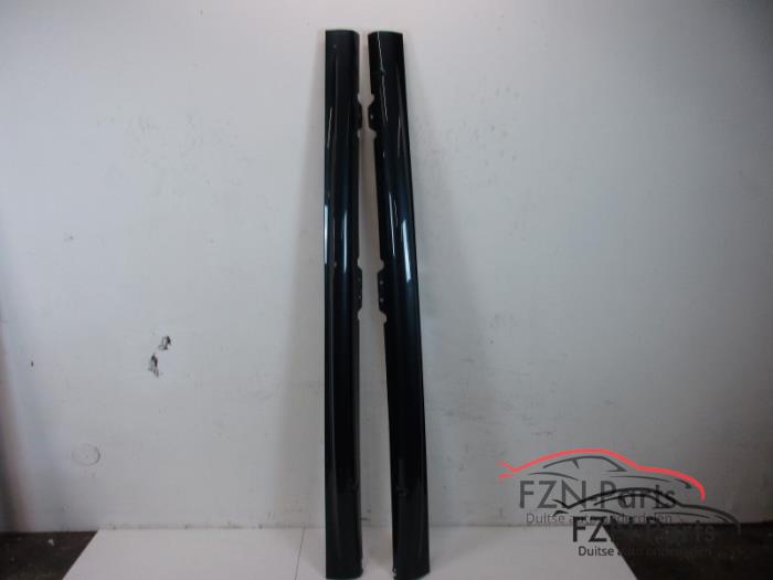 VW Golf 6 R20 Sideskirts R-Line Set L+R Dark Iron Blue LD5G
