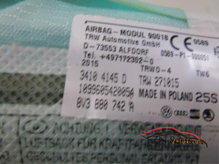 Audi A3 8V 3Drs Dakairbag Rechts