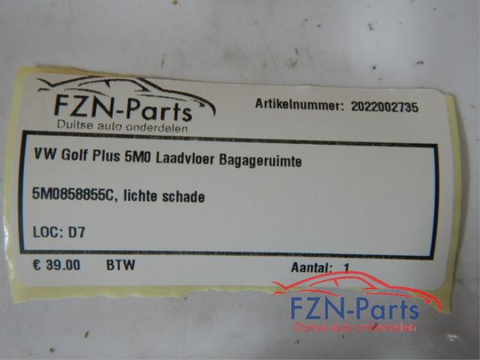 VW Golf Plus 5M0 Laadvloer Bagageruimte