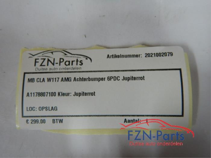 Mercedes-Benz CLA W117 Achterbumper 6PDC Jupiterrot